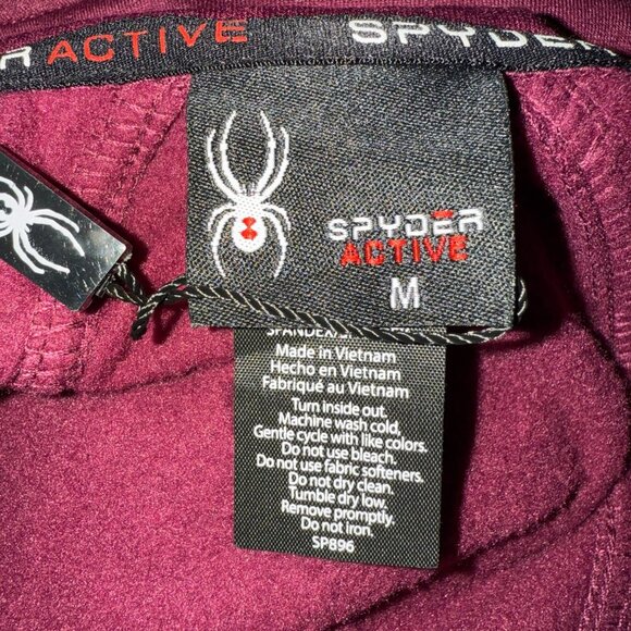 NWT Spyder Active Full Zip Fleece Jacket Womens Medium Purple Soft Shell Outdoor - Picture 13 of 15